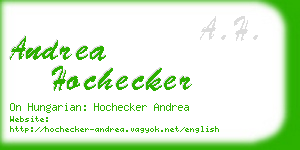 andrea hochecker business card